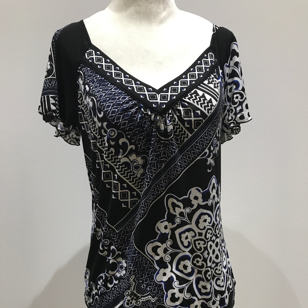 WHBM Flutter Sleeve Top